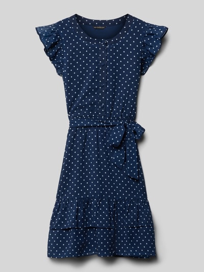 Guess Sukienka z listwą guzikową i wiązanym paskiem Niebieski 1