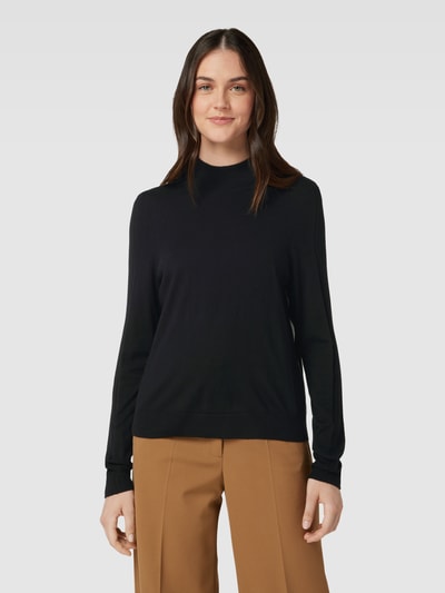 Marc Cain Gebreide pullover met opstaande kraag Zwart - 4