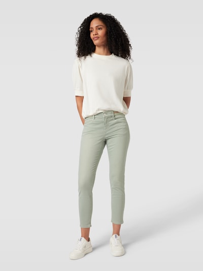 Angels Skinny fit jeans met verkort model, model 'ORNELLA SPORTY' Rietgroen - 1