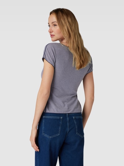 Emporio Armani T-Shirt mit Allover-Muster Hellblau 5