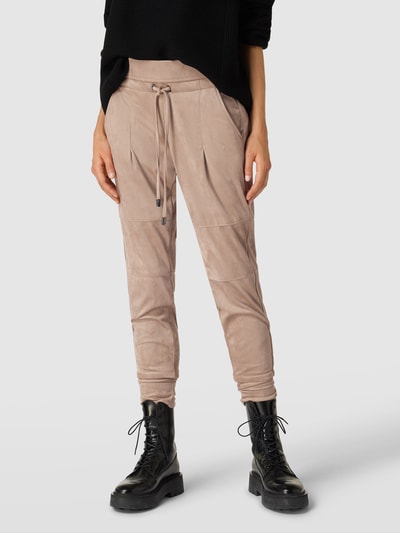 Raffaello Rossi Jogpants in Veloursleder-Optik Modell 'CANDICE' Sand 4