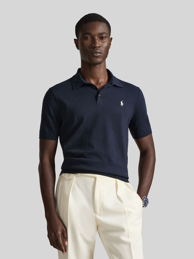Polo Ralph Lauren Regular Fit Poloshirt aus reiner Baumwolle Marine 4