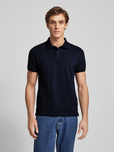 s.Oliver RED LABEL Poloshirt met labeldetail Donkerblauw - 4