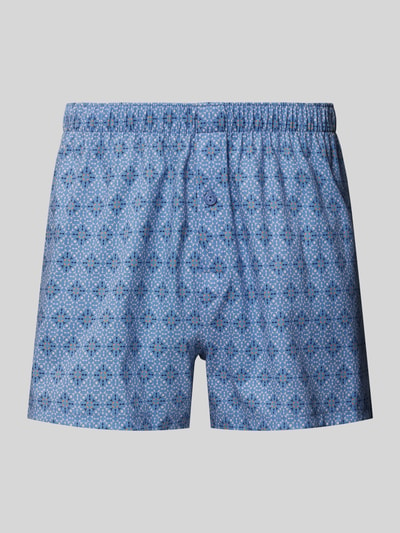 Hanro Boxershorts mit Eingriff Bleu 1