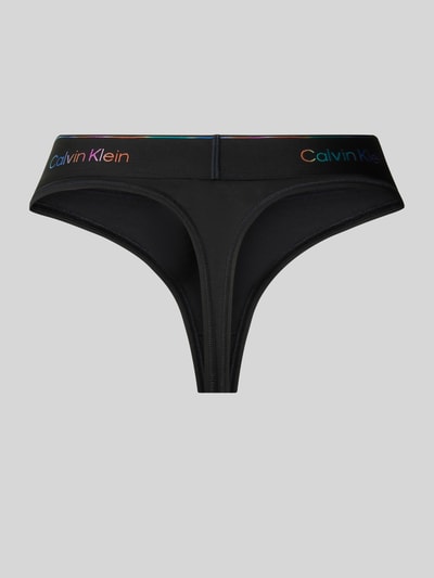 Calvin Klein Underwear String mit elastischem Logo-Bund Black 3