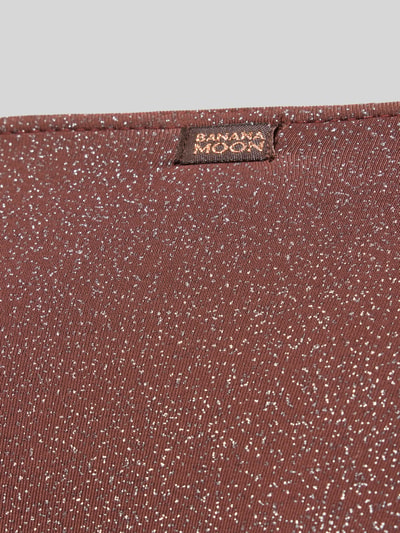 Productfoto, bruine bikinibroekje met glitterdetails, materiaalmix met stretch, nauwsluitend, model 'MASSA SPARKLESUN' van Banana Moon