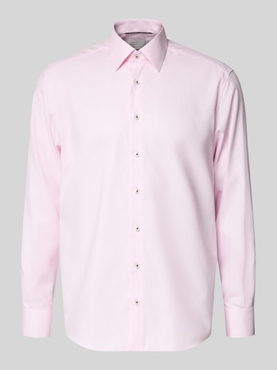 Produktfoto, Regular Fit Business-Hemd mit Kentkragen von ETERNA in Rosa, Reine Baumwolle, Knopfleiste, Langärmelig, Sportmanschetten