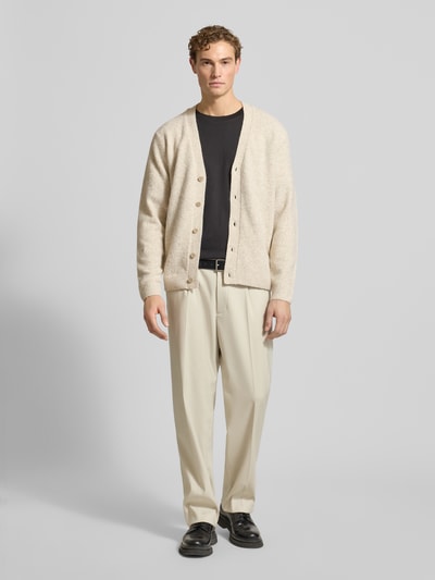 Jack & Jones Premium Gebreid jack met knoopsluiting, model 'BLASIMON' Beige - 1