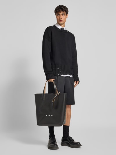 Marni Tote Bag mit Label-Print Black 1