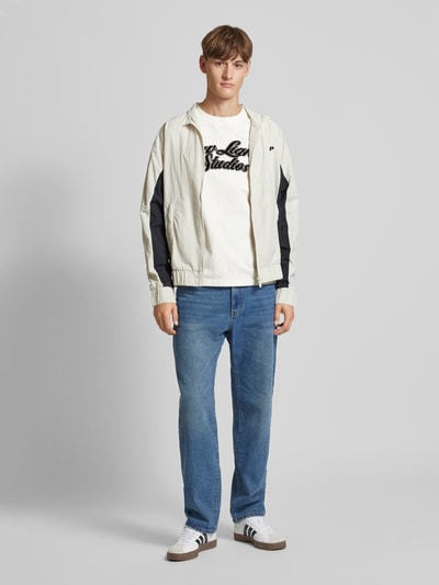 Low Lights Studios T-Shirt mit Label-Print Offwhite 1