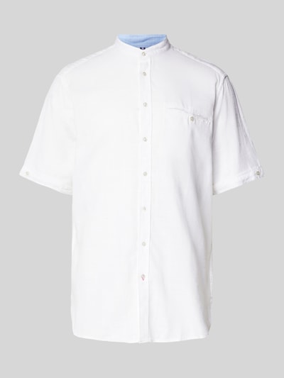 Christian Berg Men Freizeithemd mit Knopfleiste Weiss 2