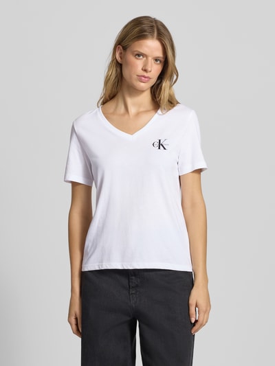 Calvin Klein Jeans T-Shirt mit Label-Print im 2er-Pack Black 4