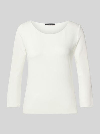 Productfoto, Regular Fit T-shirt uit viscosemix Model 'Kirosa' van someday, dames t-shirt met 3/4-mouw, ruglengte maat 36: 55 cm, wit