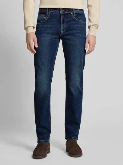 MAC Straight Fit Jeans im 5-Pocket-Design Modell 'Arne' Blau 4