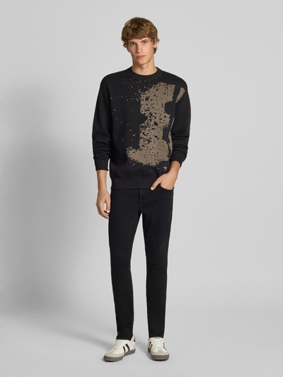 Only & Sons Slim Fit Jeans mit Stretch-Anteil Modell 'Loom' Black 1