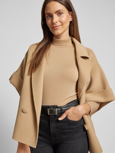 Weekend Max Mara Longsleeve mit Stehkragen Modell 'MULTIF' Camel 3