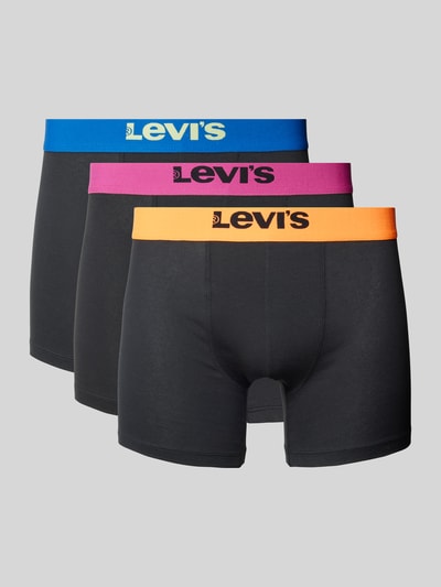 Levi's® Trunks mit elastischem Logo-Bund im 3er-Pack Black 1