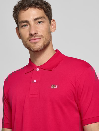 Lacoste Koszulka polo o kroju Regular Fit z czystej bawełny Mocnoróżowy 3