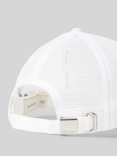 CK Calvin Klein Basecap mit Label-Stitching Weiss 3