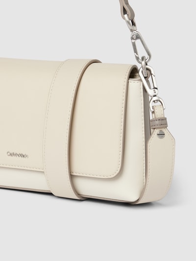 CK Calvin Klein Handtas met labelapplicatie, model 'CK MUST' Ecru - 3