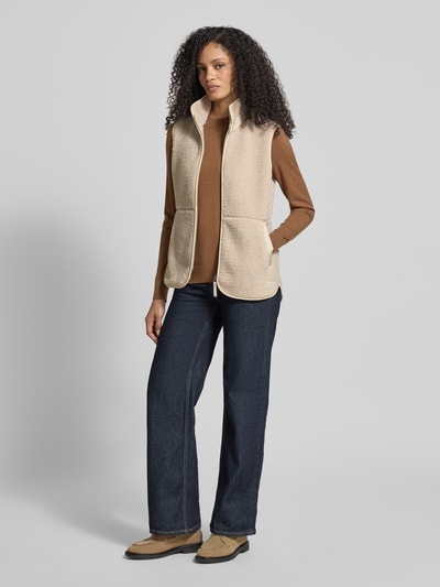 Didriksons Fleeceweste mit Stehkragen Modell 'SIV' Beige 1