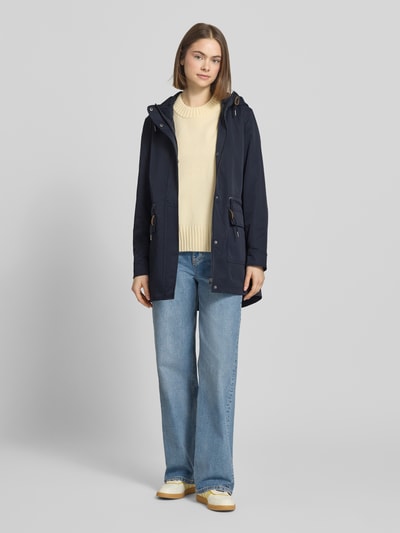 ONLY Regular fit parka met tunnelkoord Model 'LOUISE' Donkerblauw - 1