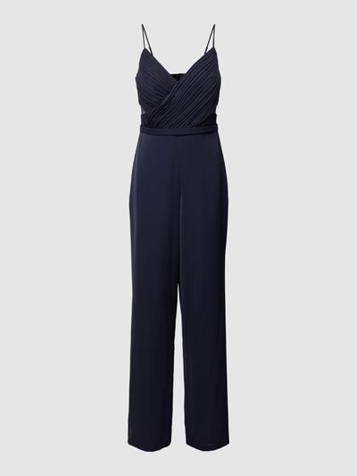 V.M. Jumpsuit in wikkellook Marineblauw - 2