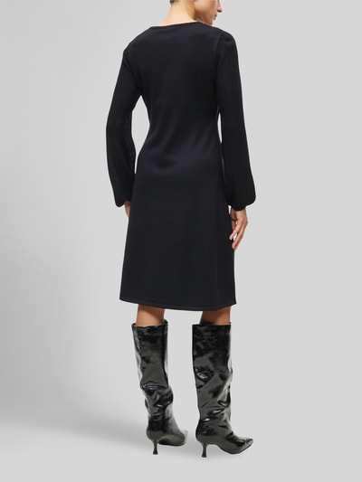 s.Oliver BLACK LABEL Tricotjurk met gestructureerde mouwen Zwart - 4