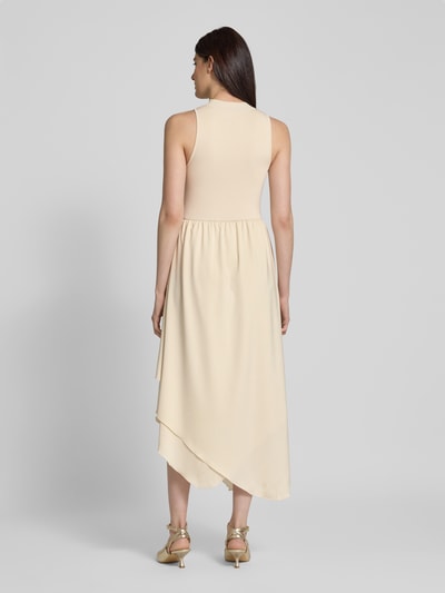 Gestuz Maxikleid mit Turtleneck Modell 'sama' Beige 5