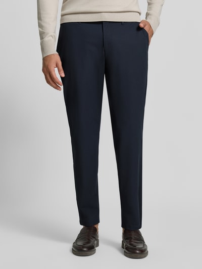 Brax Tapered Fit Stoffhose mit Viskose-Anteil Modell 'Phil' Marine 4