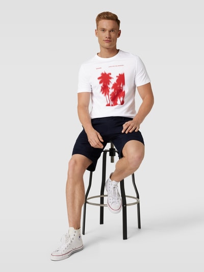 s.Oliver RED LABEL T-Shirt mit Motiv-Print Weiss 1
