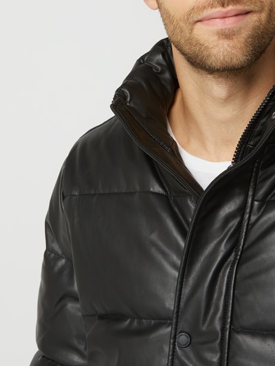 CK Calvin Klein Steppjacke in Leder-Optik Black 3