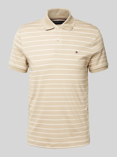 Tommy Hilfiger Regular Fit Poloshirt aus reiner Baumwolle Beige 2