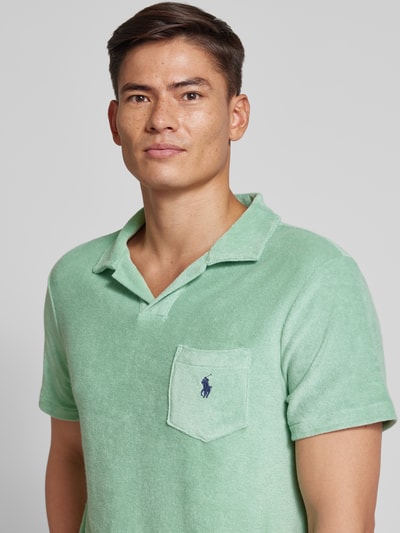 Polo Ralph Lauren Regular fit poloshirt met opgestikte borstzak Turquoise - 3