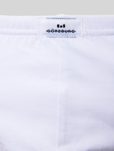 Götzburg Wäsche Slip mit Label-Detail im 3er-Pack Weiss 2