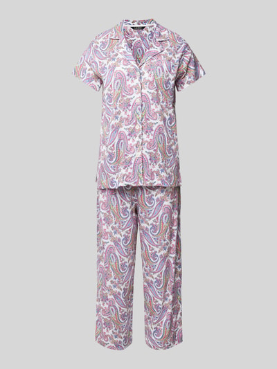 Lauren Ralph Lauren Pyjama mit Resortkragen Offwhite 1