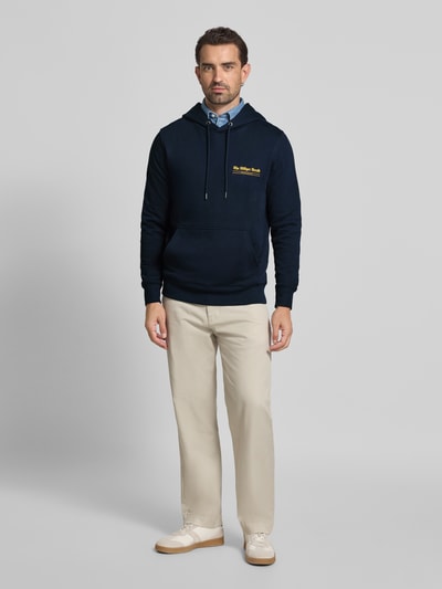 Tommy Hilfiger Regular Fit Hoodie aus reiner Baumwolle Marine 1