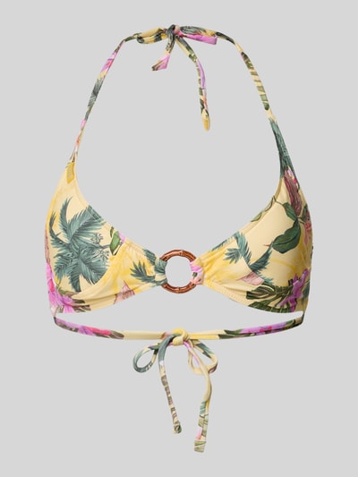 Banana Moon Bikinitop in triangelmodel, model 'Minew' Lichtgeel - 1