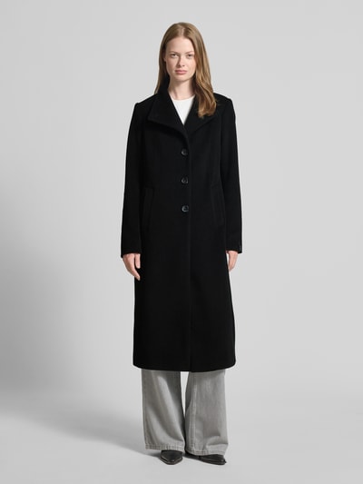 Milo Coats Płaszcz wełniany z domieszką kaszmiru model ‘NADA’ Czarny 1
