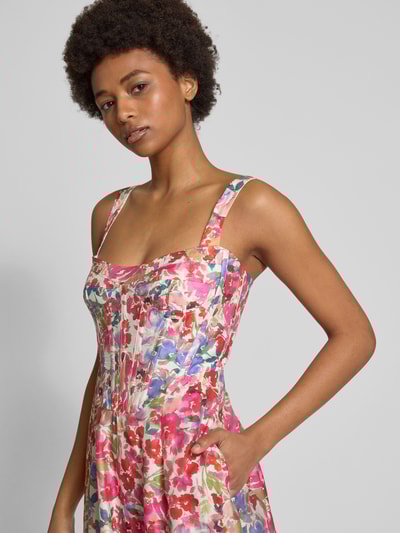 Bardot Abendkleid mit Karree-Ausschnitt Modell 'LILAH' Rose 3