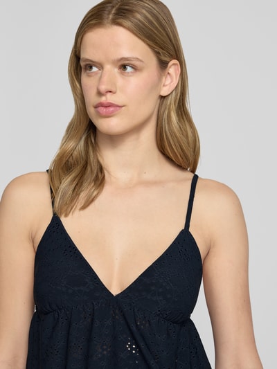 ONLY Regular Fit Trägertop mit Lochmuster Modell 'SMILLA' Marine 3
