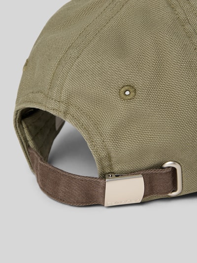 Produktfoto, Base Cap mit Logo-Stitching von CK Calvin Klein, bawełna, wyhaftowane logo, curved visor, regulowane zapięcie strapback