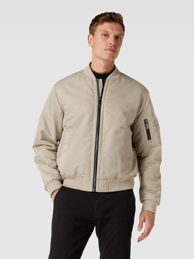 CK Calvin Klein Bomberjack met labelpatch, model 'LIGHTWEIGHT HERO' Zand - 4