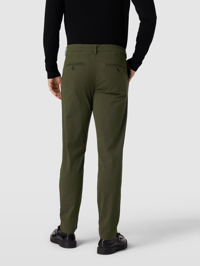 Selected Homme Slim Fit Chino in unifarbenem Design Modell 'NEW Miles' Dunkelgruen 5