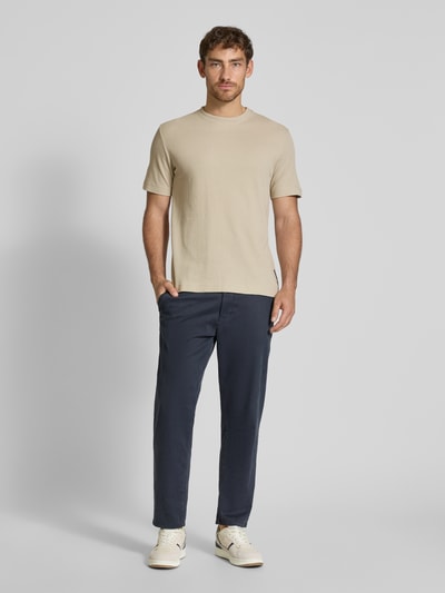 Tom Tailor Regular Fit T-Shirt aus Baumwoll-Mix Beige 1