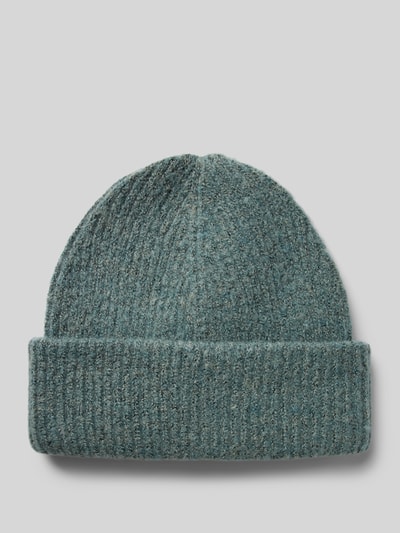 Pieces Czapka beanie z brzegiem z efektem melanżu model ‘PYRON’ Butelkowy zielony 1