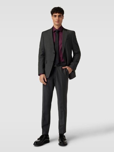 Jake*s Slim Fit Business-Hemd mit Kentkragen Bordeaux 1