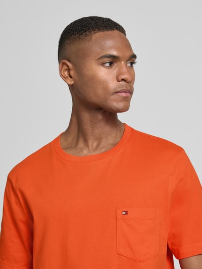 Tommy Hilfiger Regular Fit T-Shirt aus reiner Baumwolle Orange 3