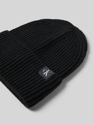Calvin Klein Jeans Gebreide muts met labeldetail Zwart - 2