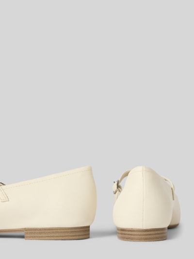 Tamaris Baleriny z metalicznymi paskami Biały 2